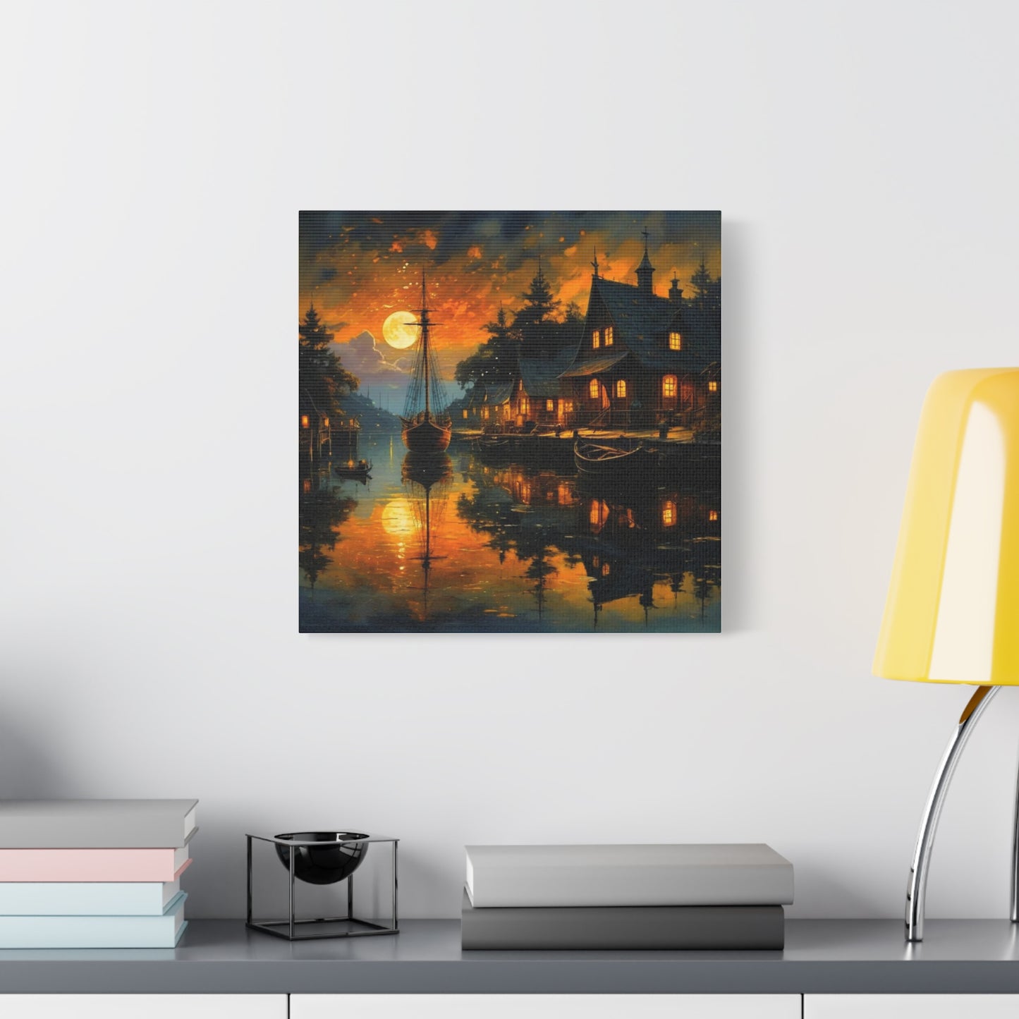 Wall Art - Harbor Glow Matte Canvas