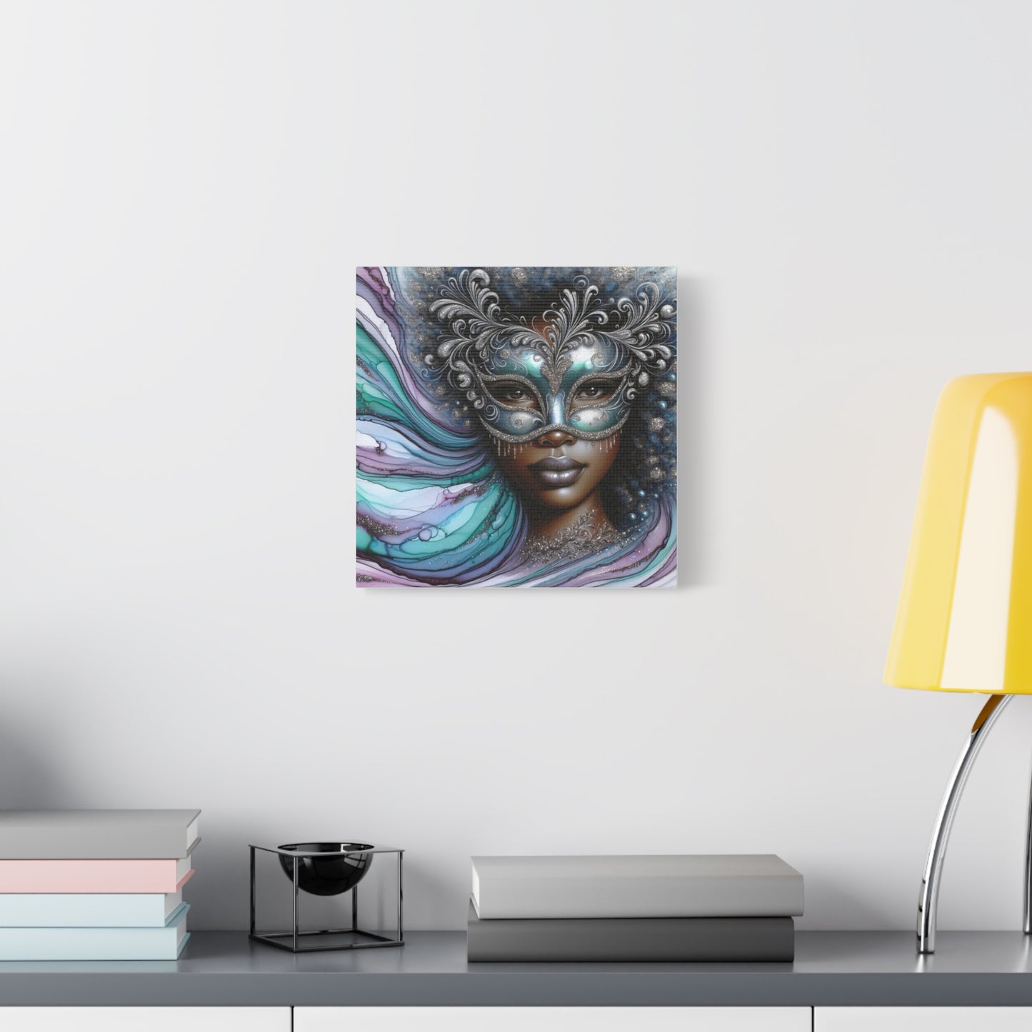 Beautiful Black Woman Abstract Canvas Art