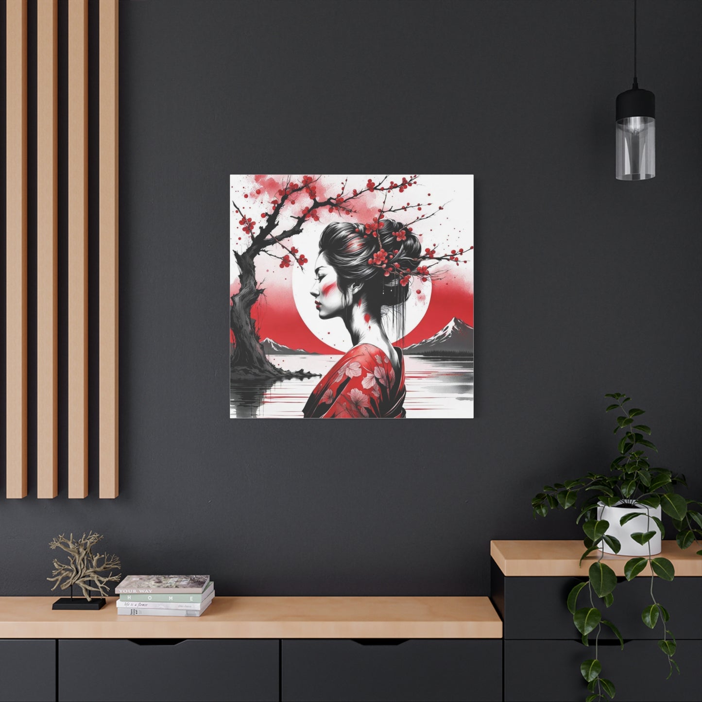Beautiful Woman Asian Abstract Art