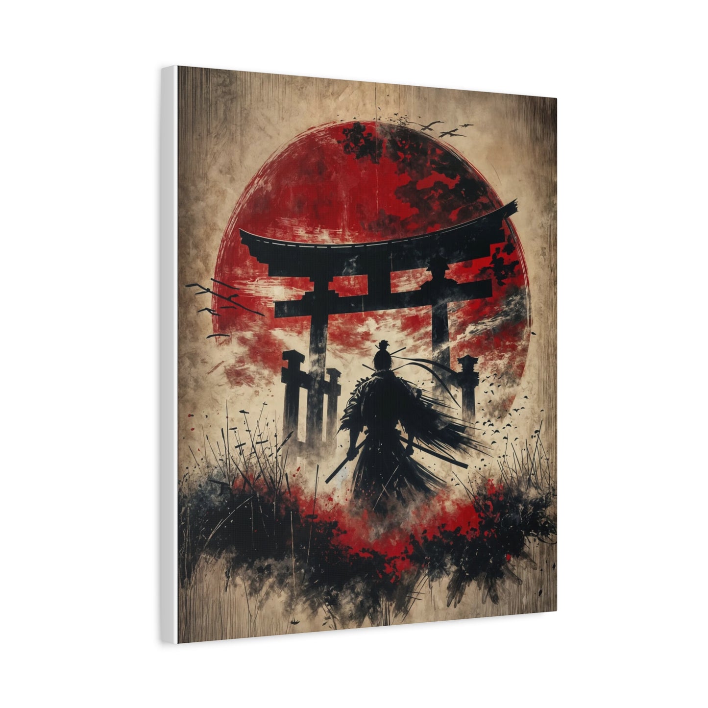 Samurai Asian Abstract Art