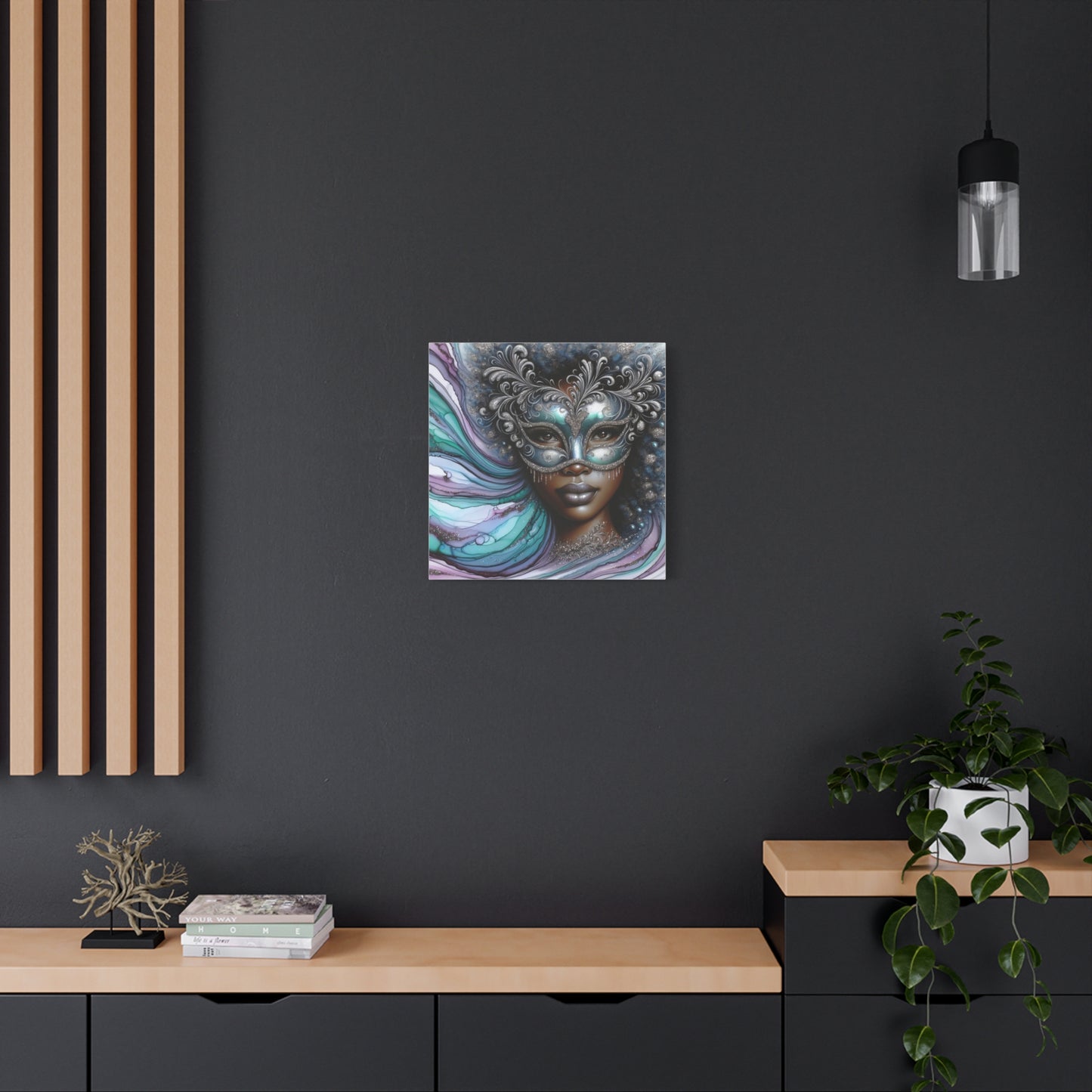 Beautiful Black Woman Abstract Canvas Art