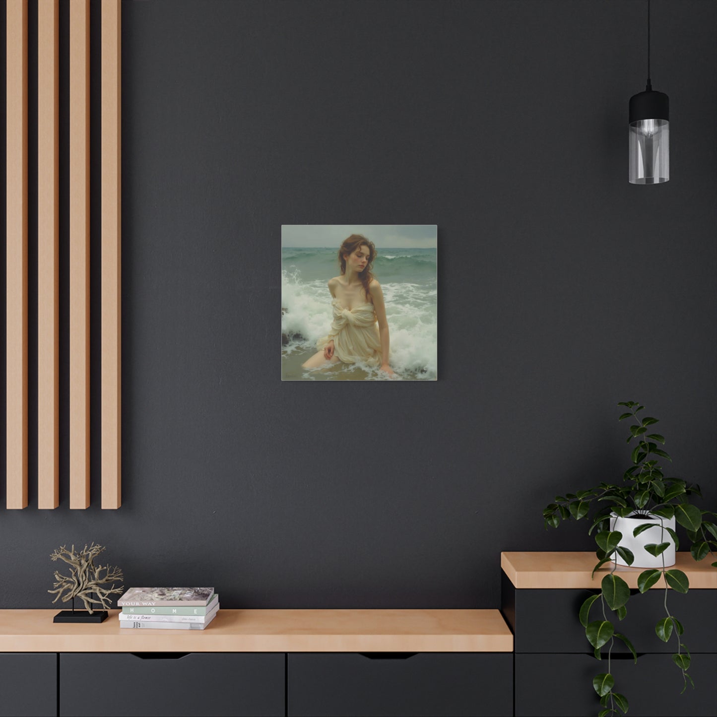 Lady in the Waves Abstract Art