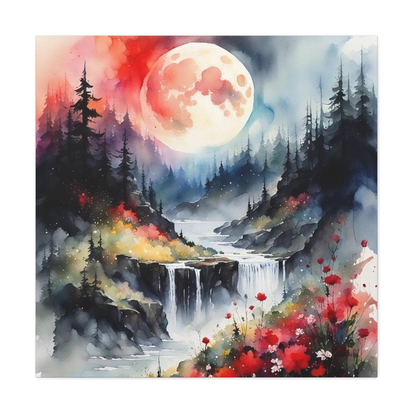 Large Moon Asian Abstract Art