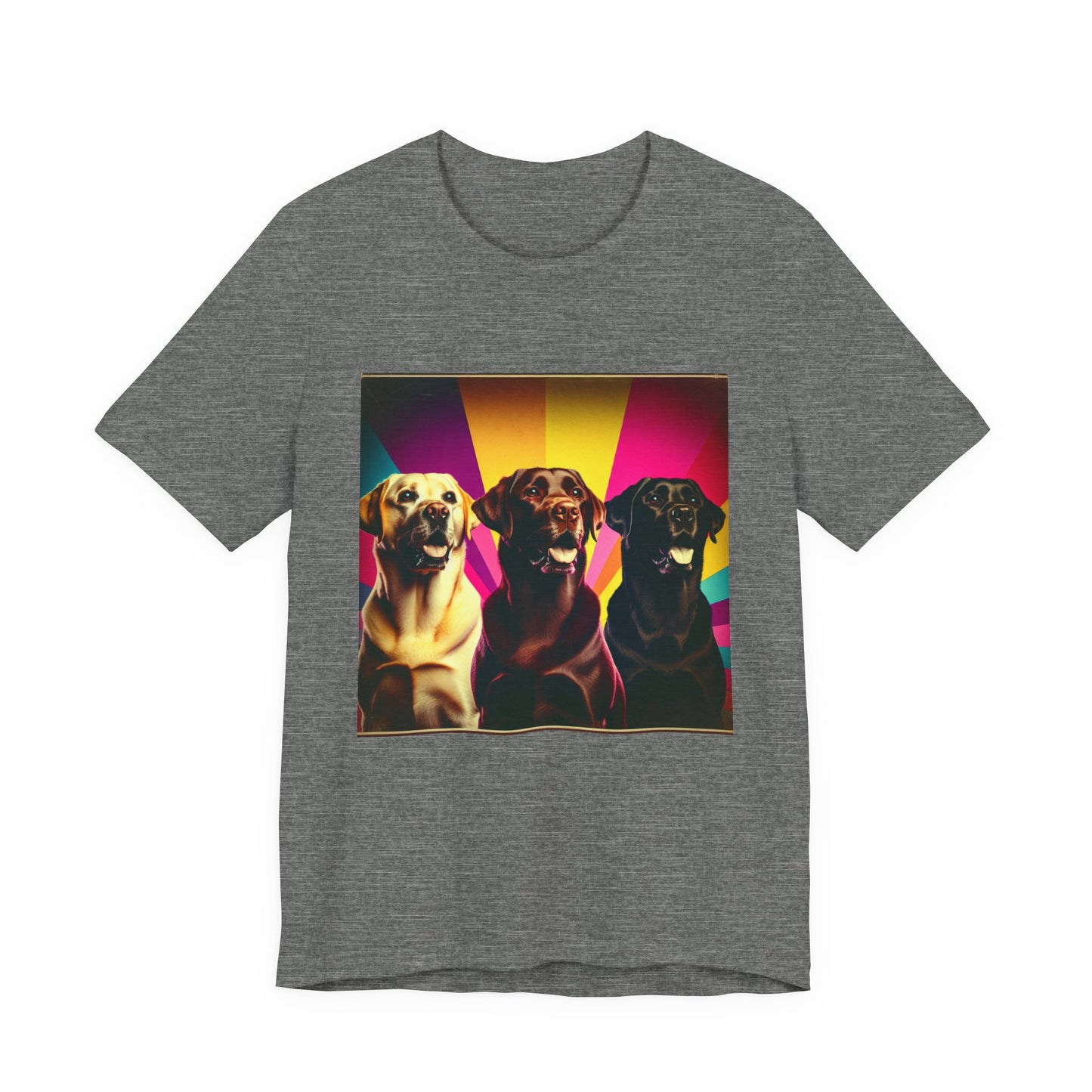 Retro Colorful Labrador Retrievers Tee - Unisex Shirt