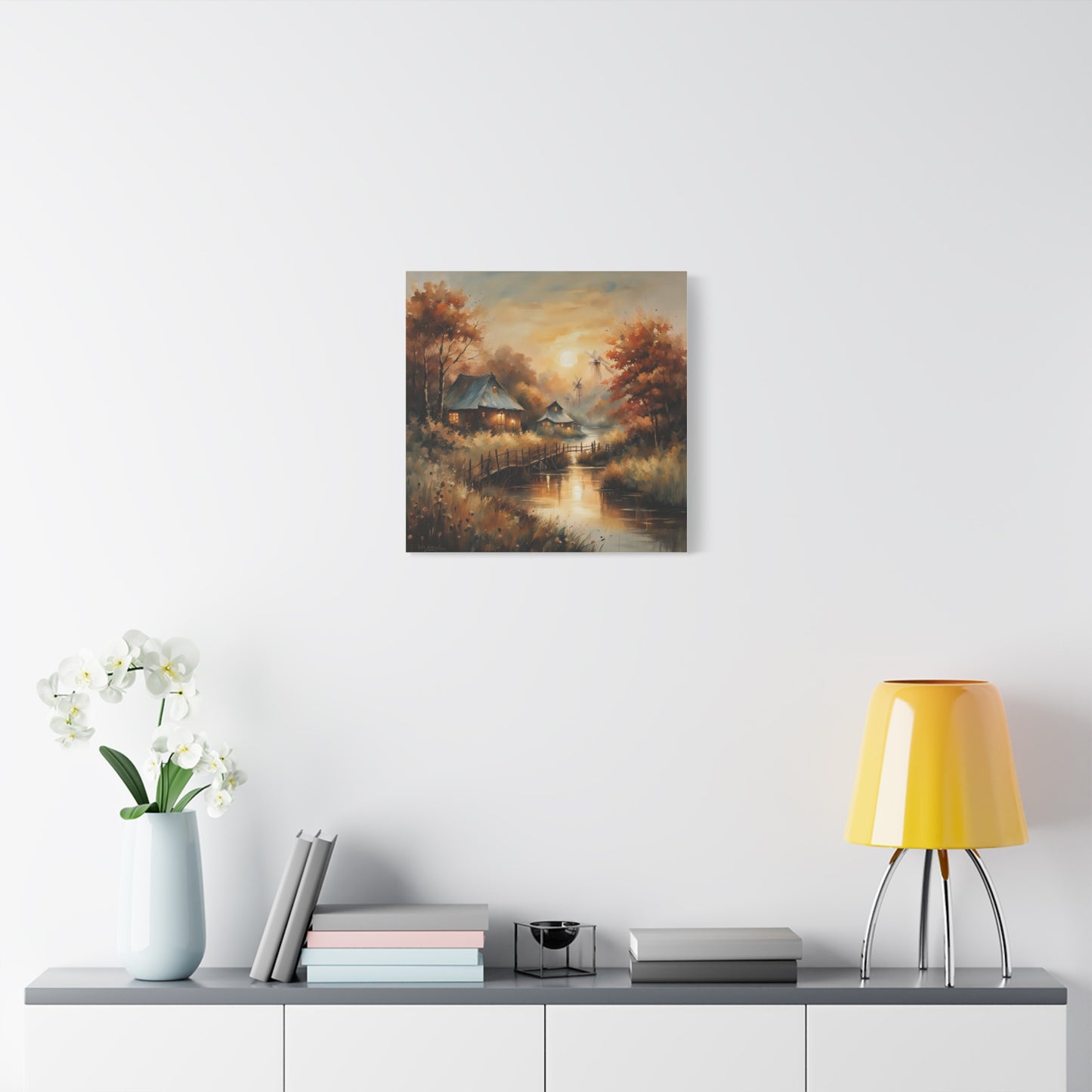 Canvas Print - Golden Hours at the Village Wall Art