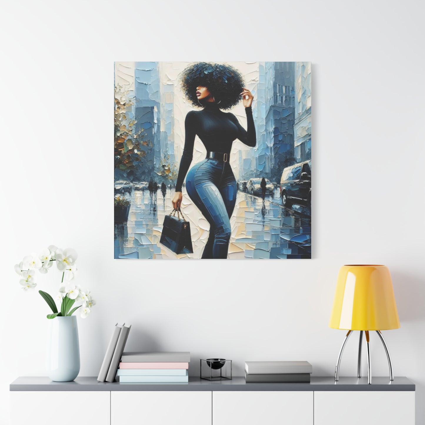 Beautiful Black Woman Canvas Art