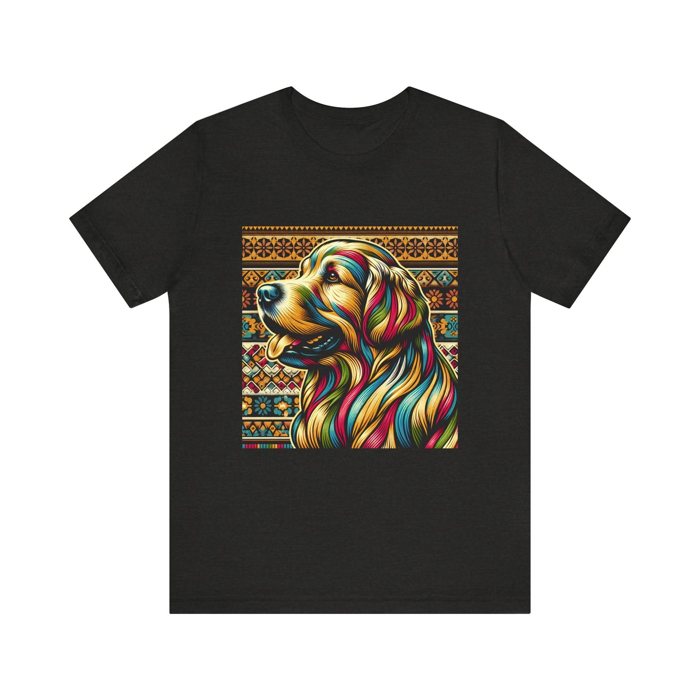 Retro Colorful Golden Retiever Tee - Unisex Shirt
