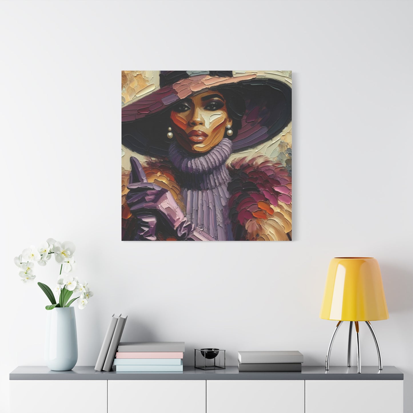 Beautiful Black Woman Canvas Art
