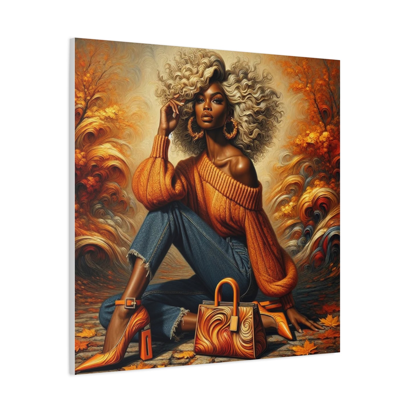 Beautiful Black Woman Canvas Art
