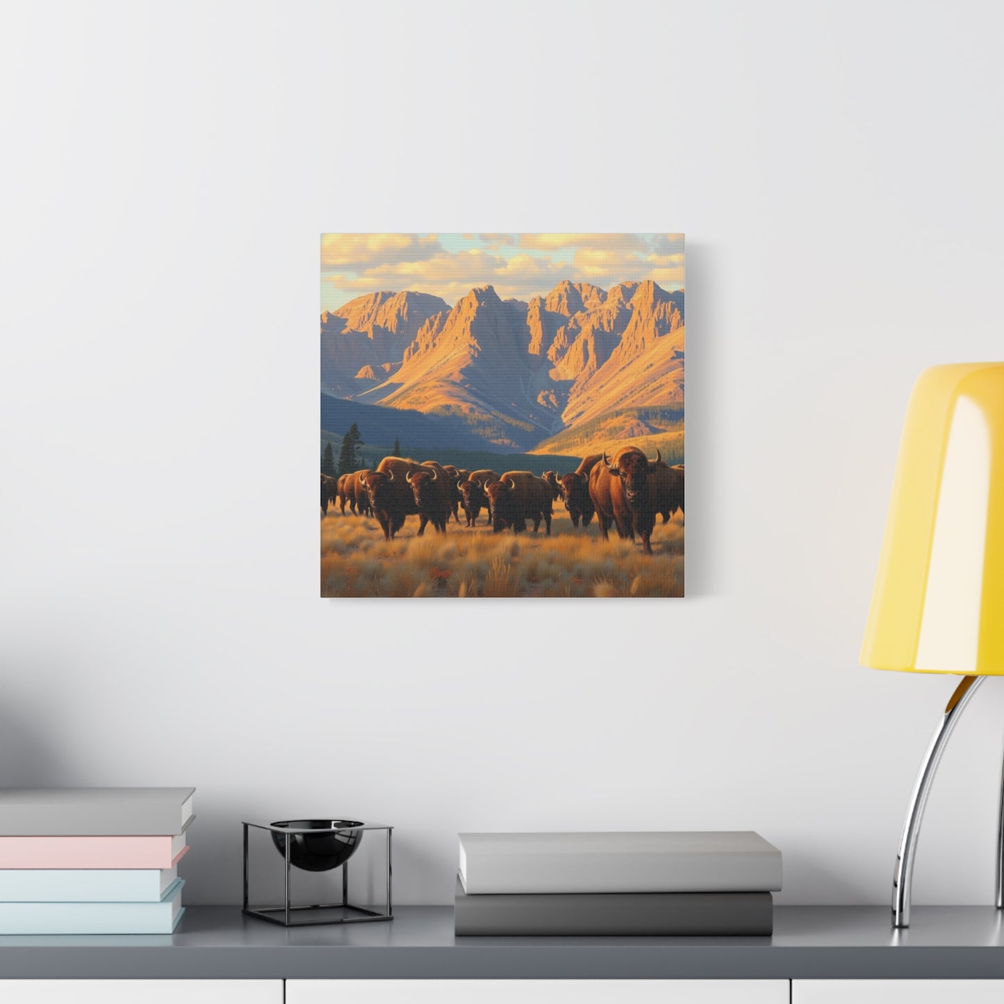 Canvas Print -Buffalo at the Black Hills Wall Art