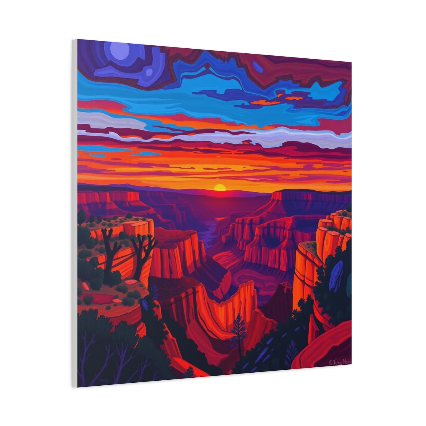 Canvas Print - Grand Canyon Abstract Art 2