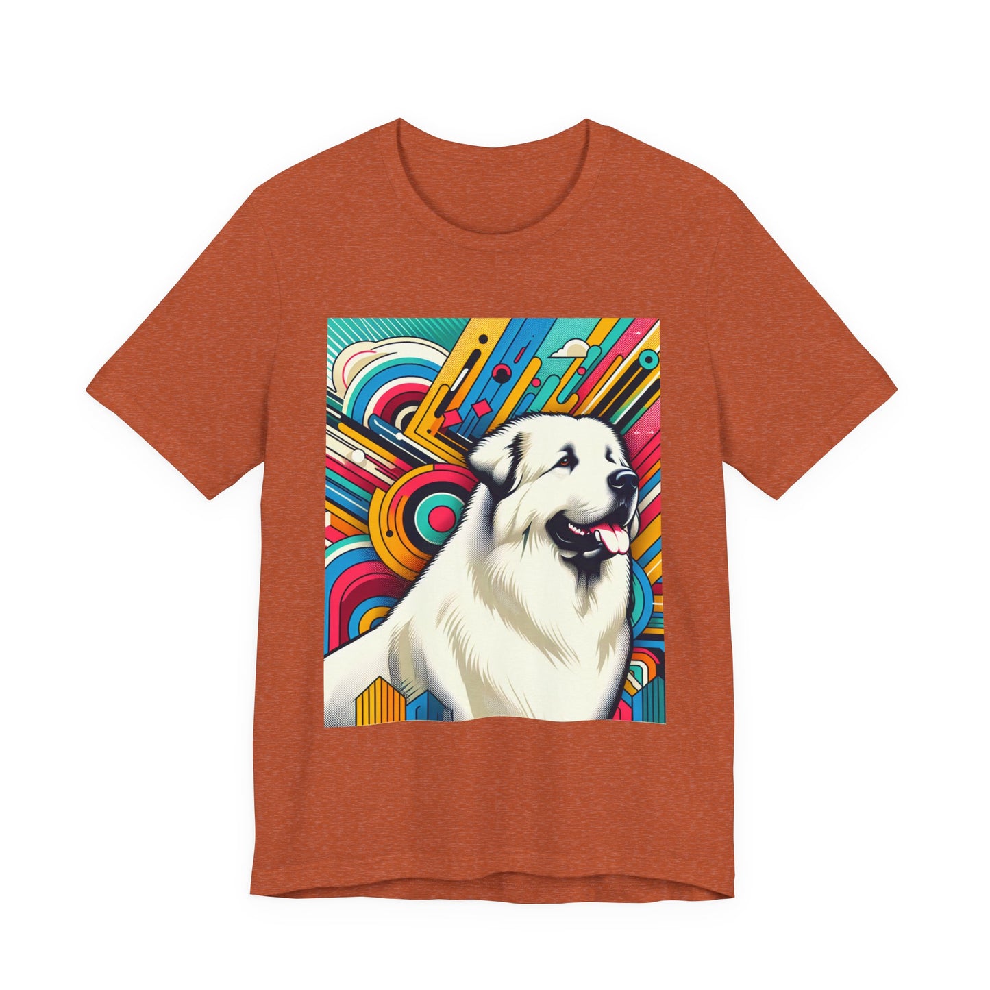 Retro Colorful Great PyreneesTee - Unisex Shirt