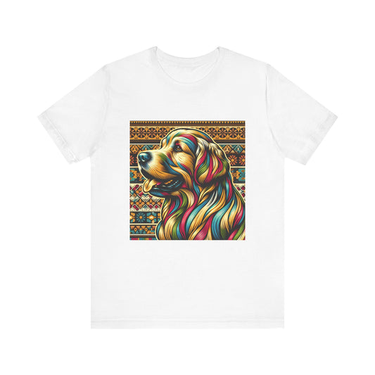 Retro Colorful Golden Retiever Tee - Unisex Shirt