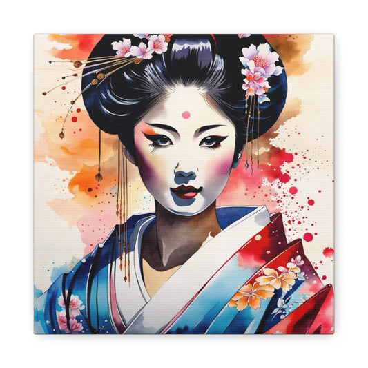 Geisha Asian Abstract Art