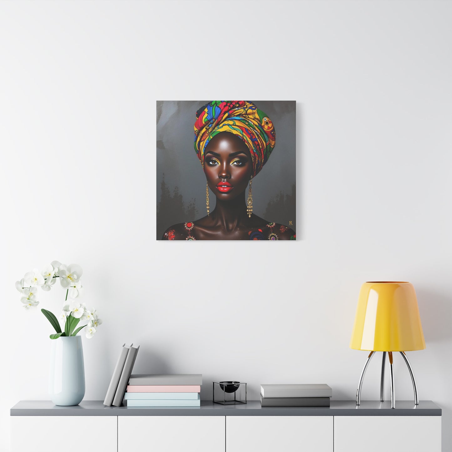 Beautiful Woman African Abstract Art