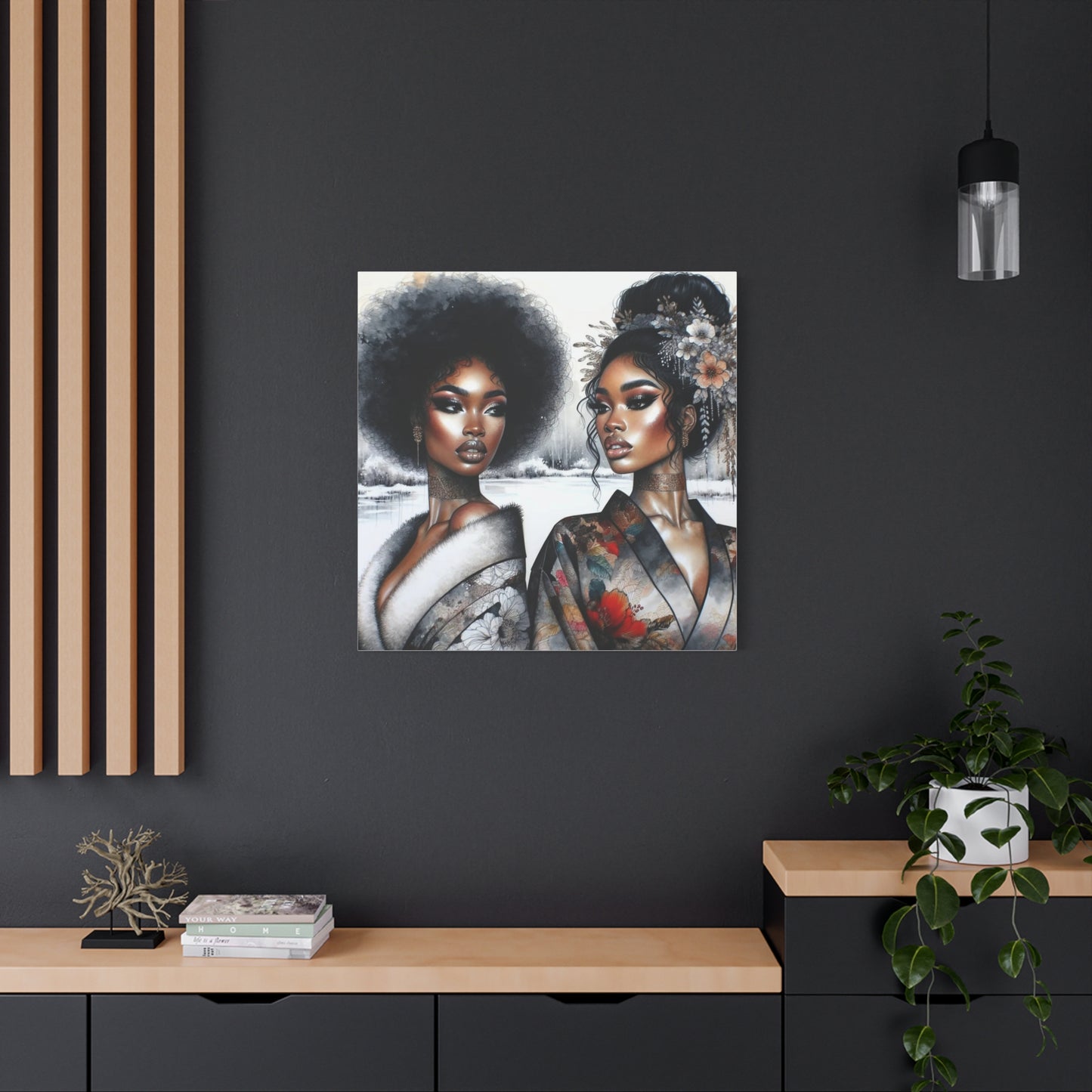 Beautiful Black Woman Canvas Art