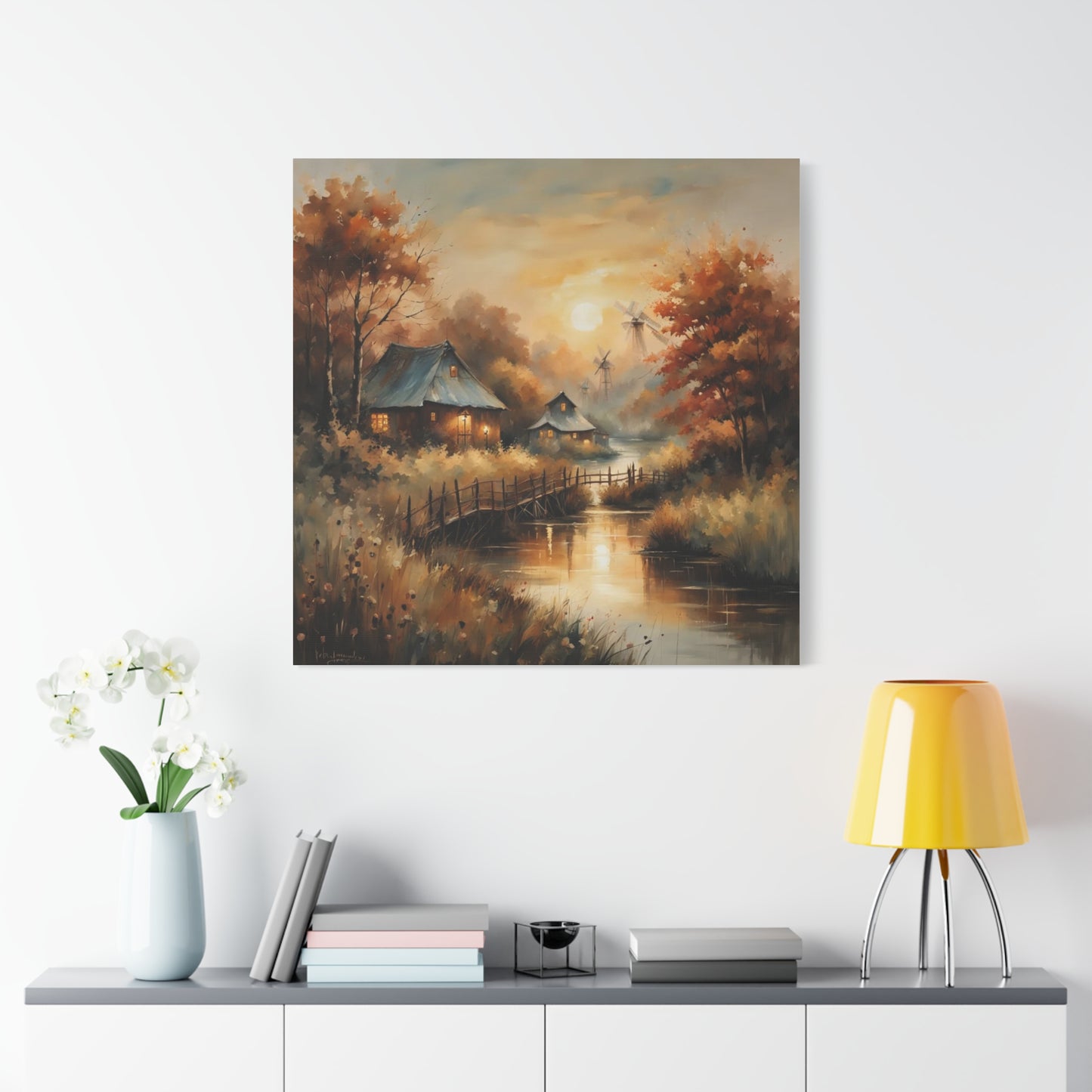 Canvas Print - Golden Hours at the Village Wall Art