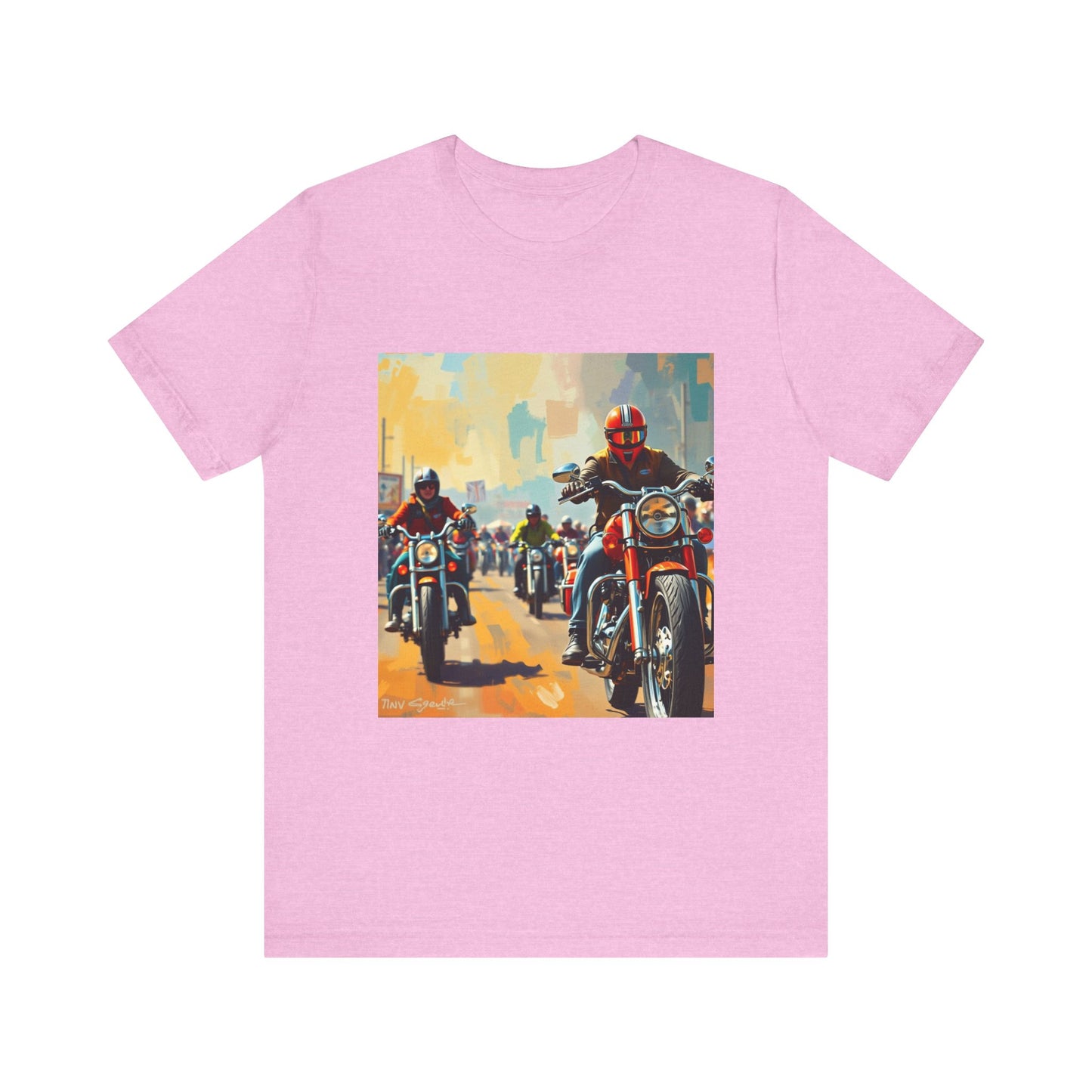 Black Hills Bikers in Sturgis Abstract Tee 1