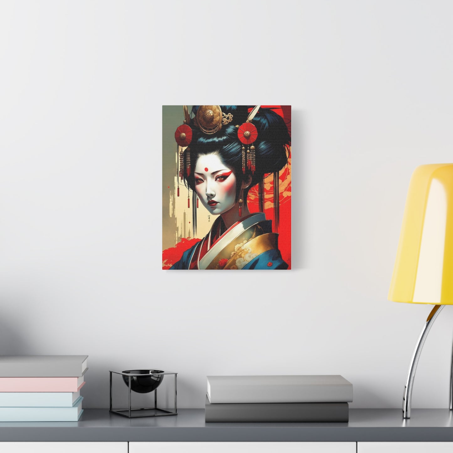 Geisha Asian Abstract Art