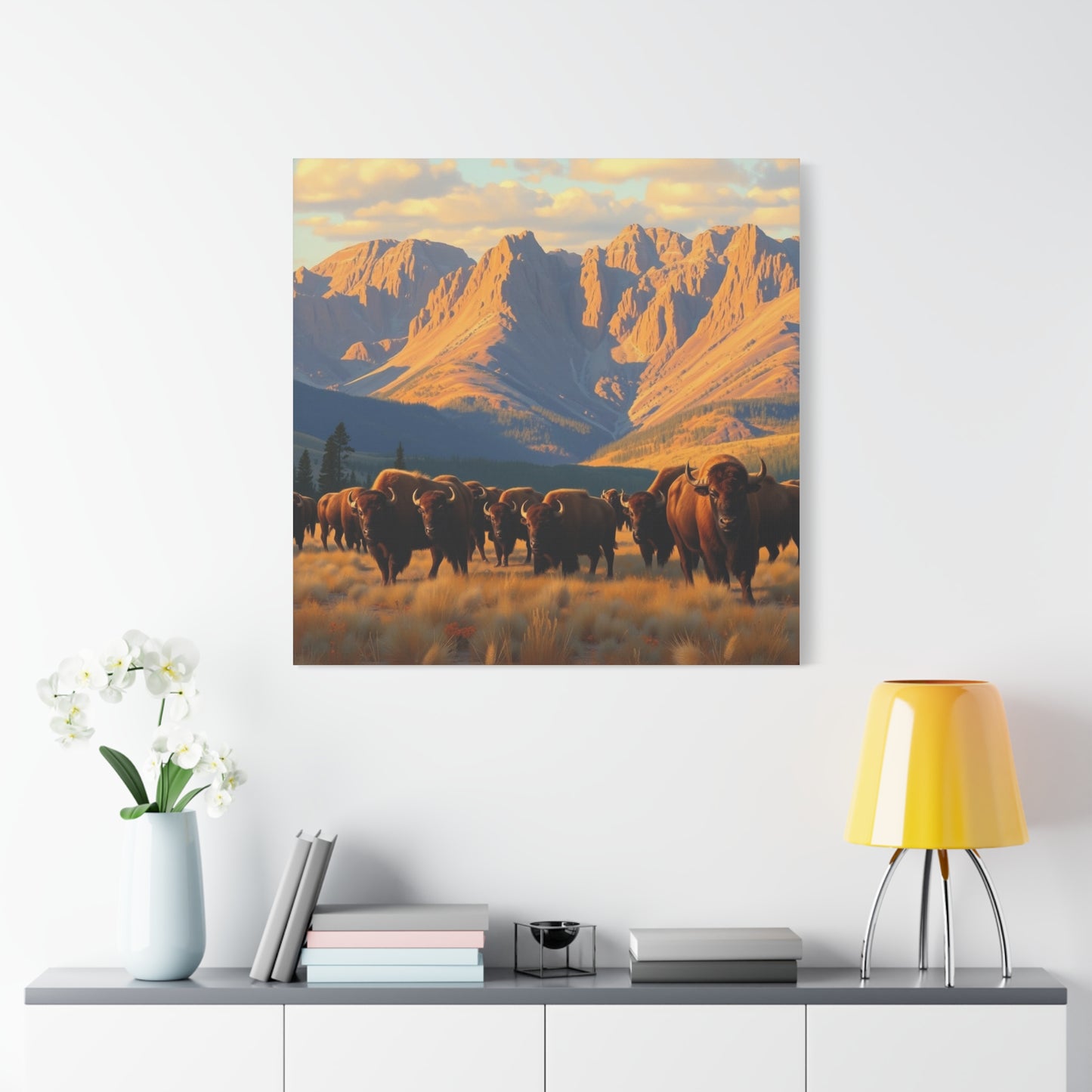Canvas Print -Buffalo at the Black Hills Wall Art