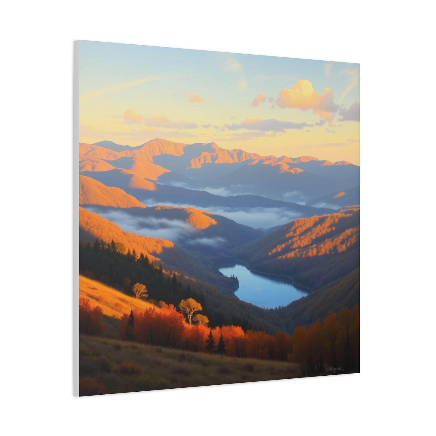 Canvas Print - The Ozark Mountain Lake Art