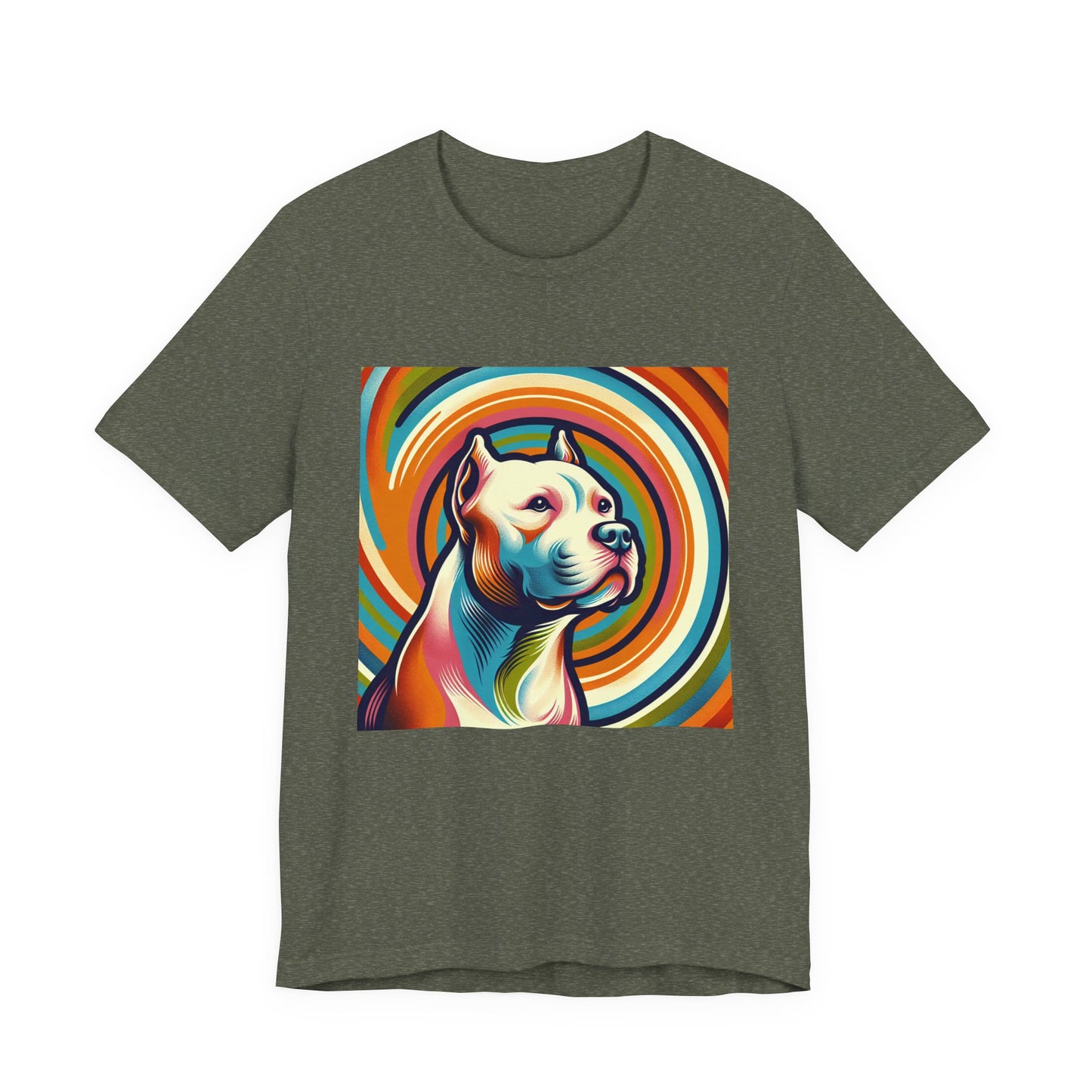 Retro Colorful Pit Bull Tee - Unisex Shirt