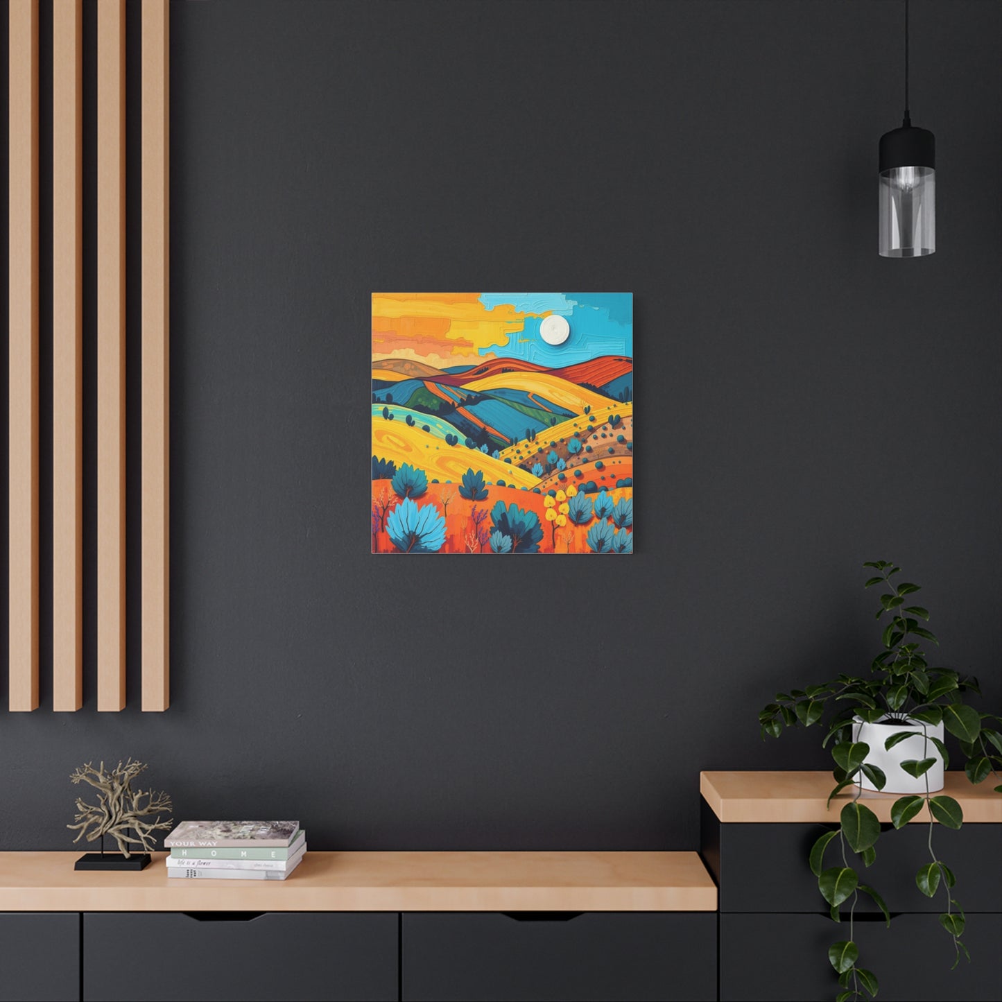 Canvas Wall Art - Black Hills Abstract Scenic Art