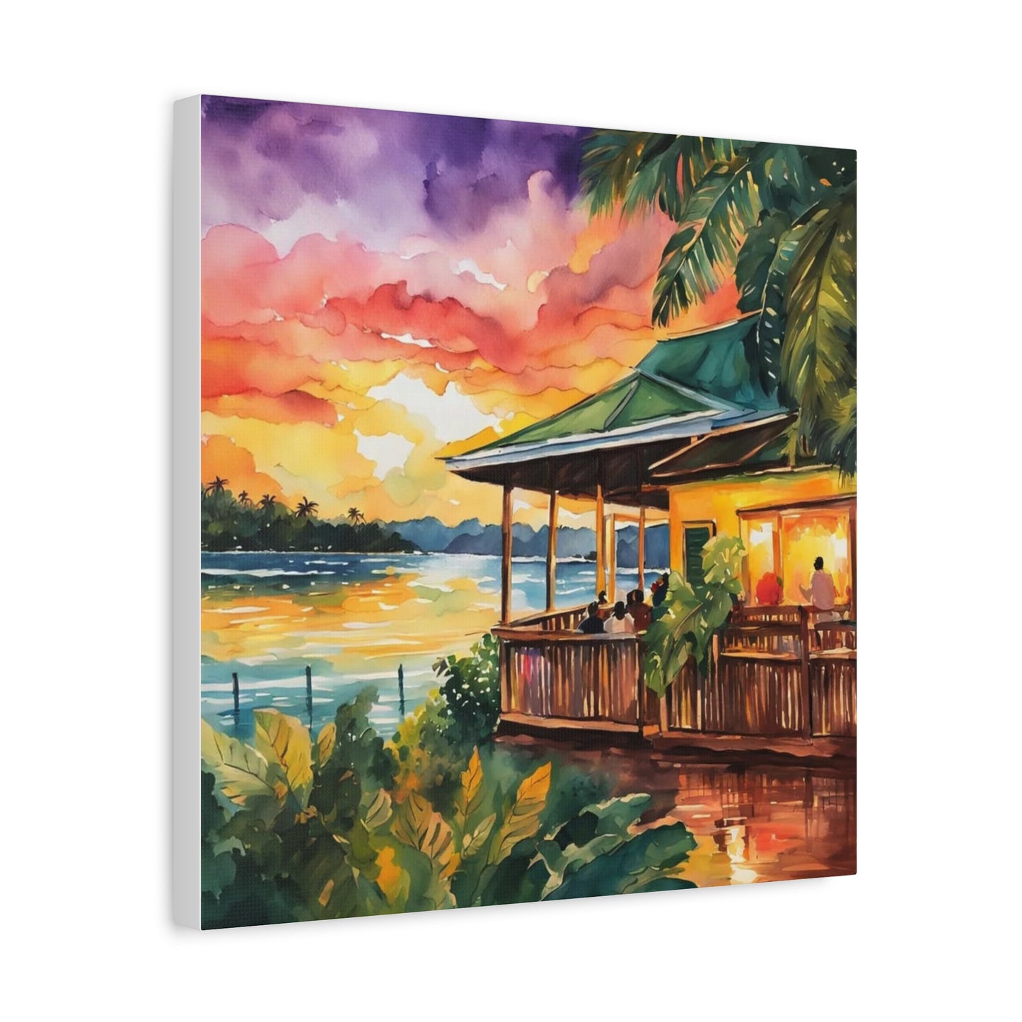 Beach Side Restaurant Abstract Art