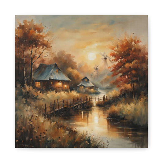 Canvas Print - Golden Hours at the Village Wall Art