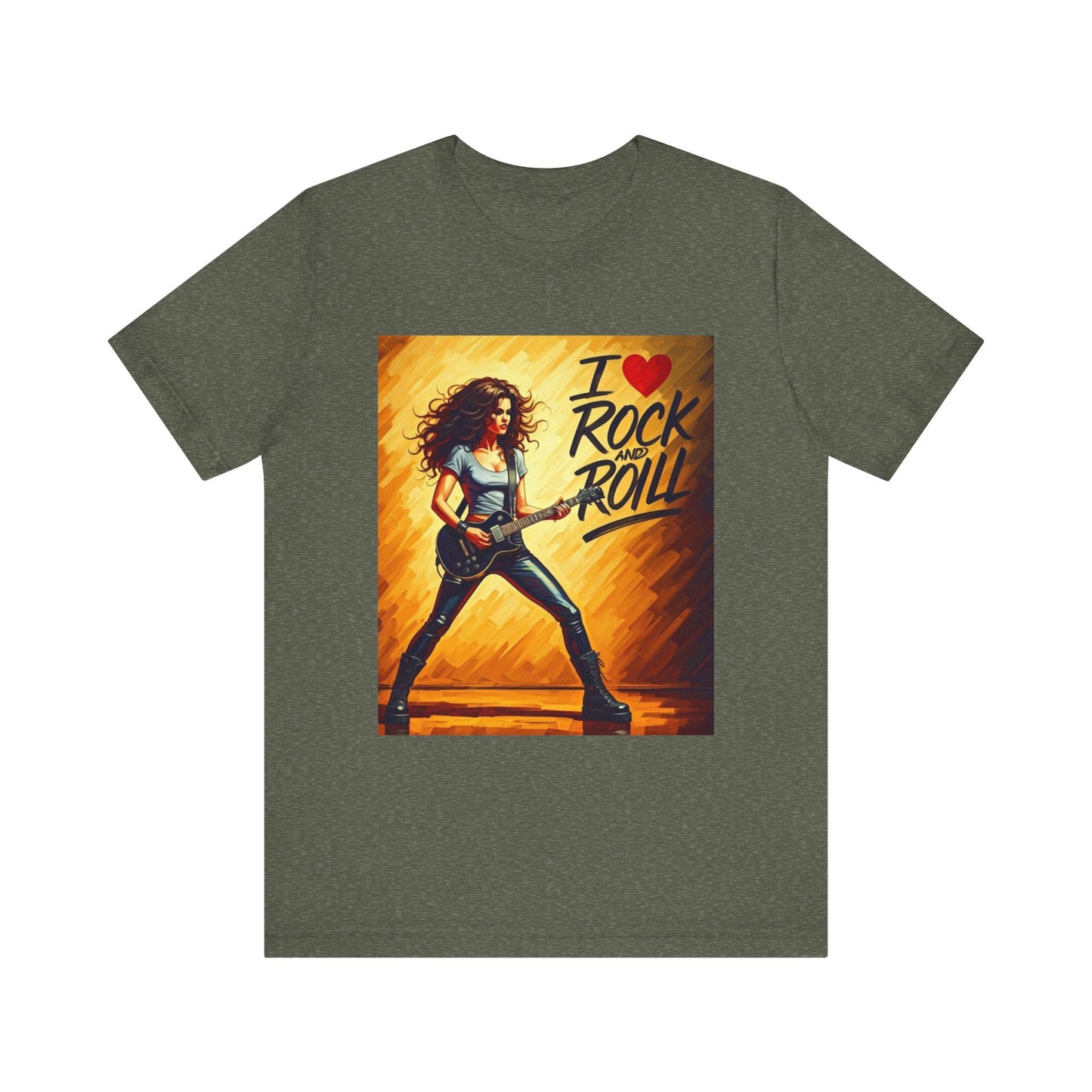 I Love Rock and Roll Abstract T-Shirt