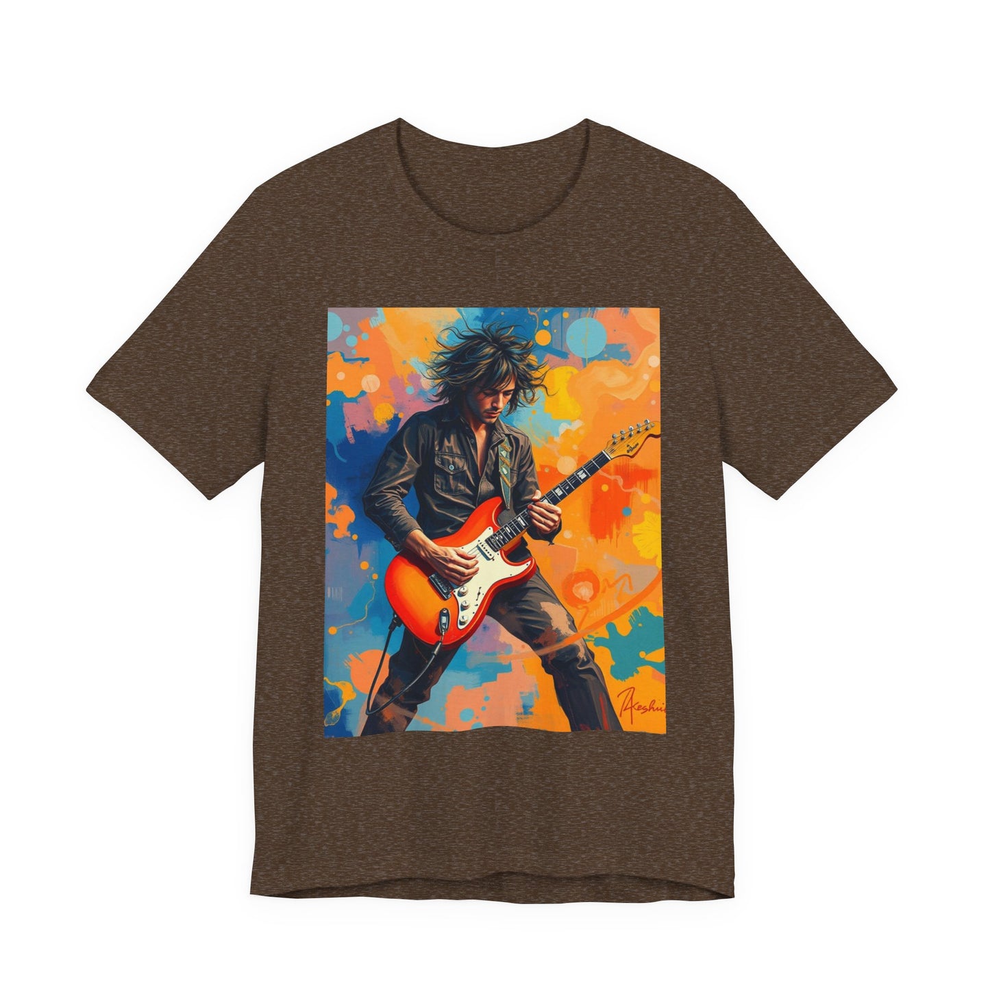 Male 80s Rocker Abstract T-Shirt 1