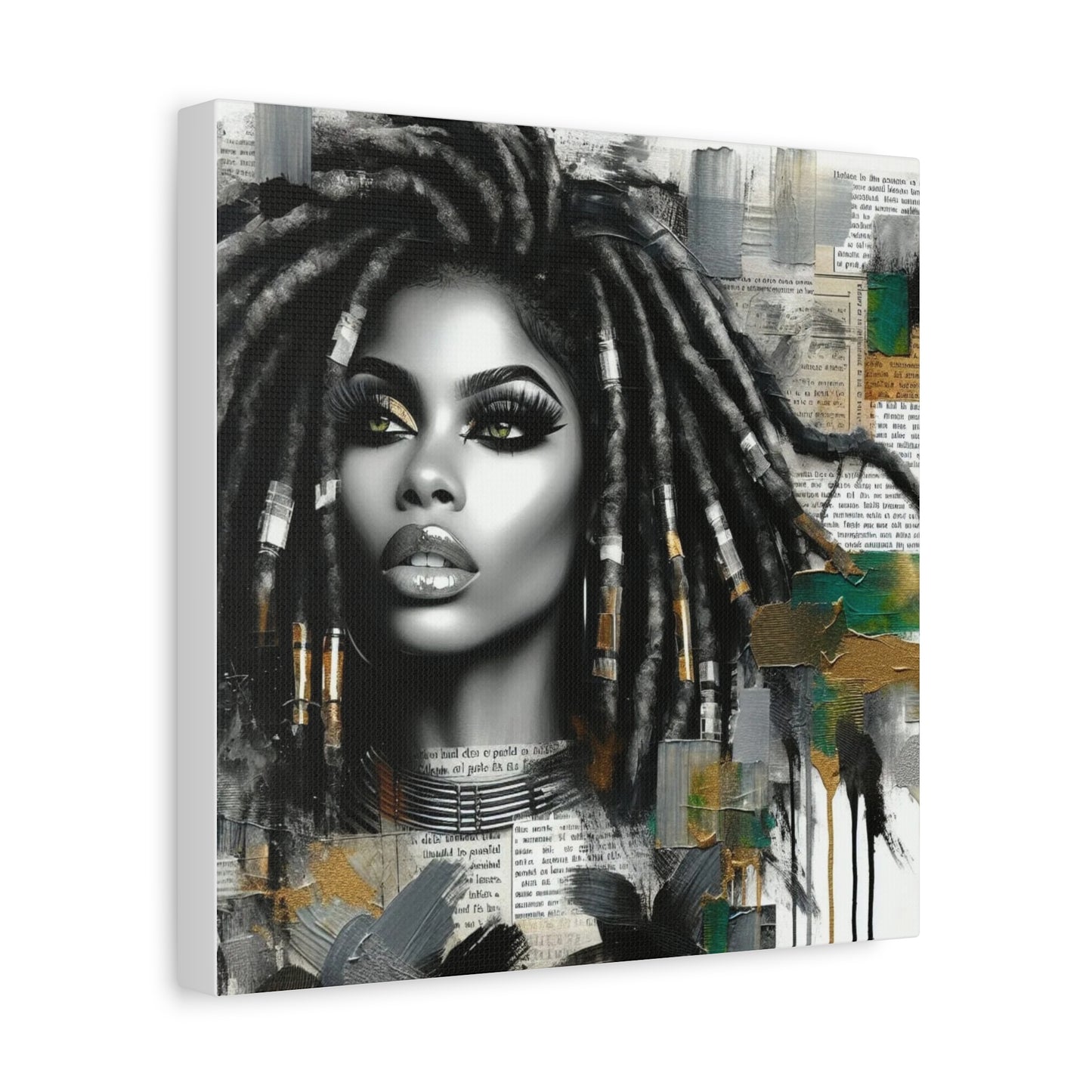 Beautiful Black Woman Canvas Art