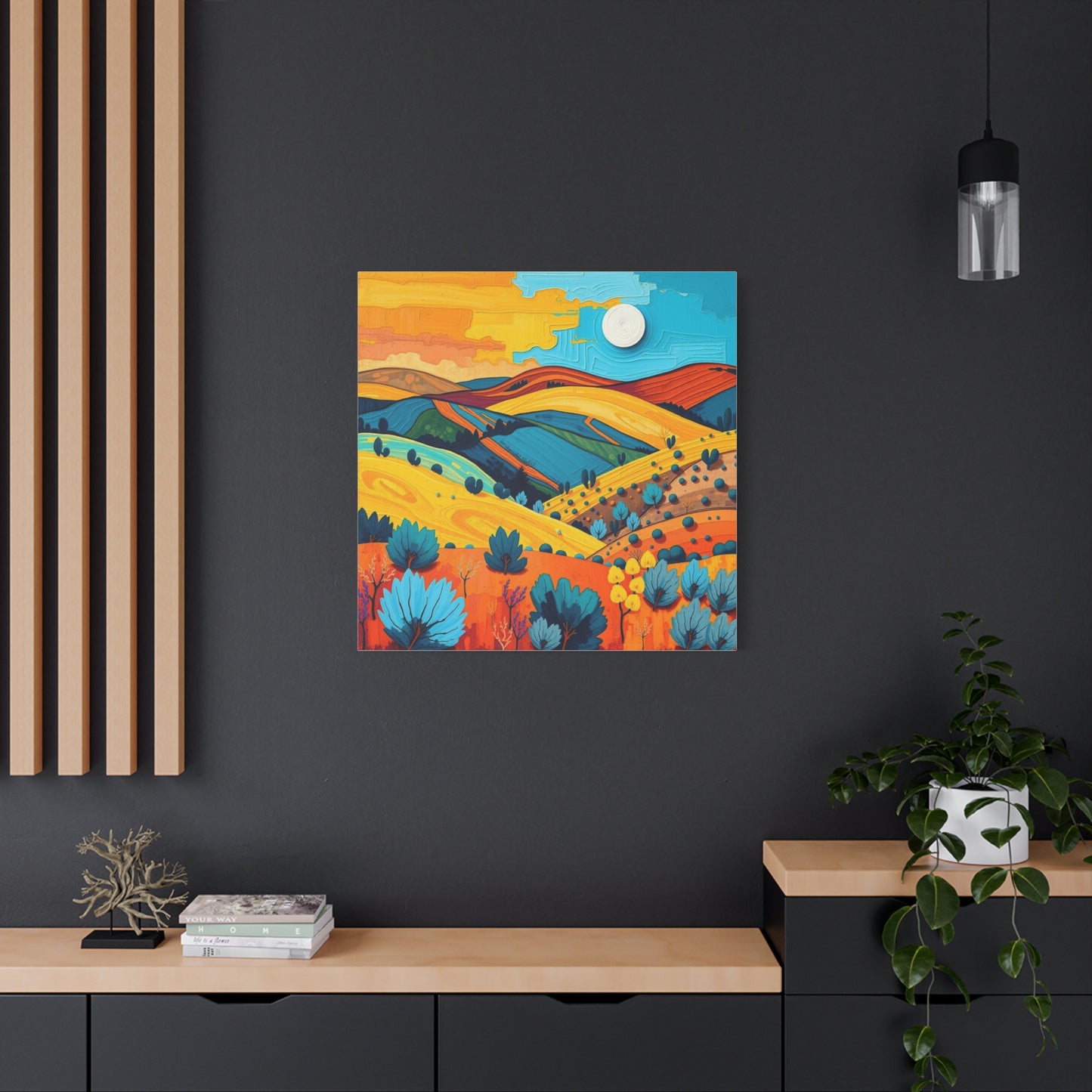 Canvas Wall Art - Black Hills Abstract Scenic Art