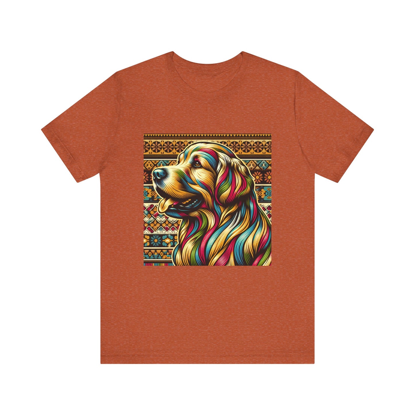 Retro Colorful Golden Retiever Tee - Unisex Shirt