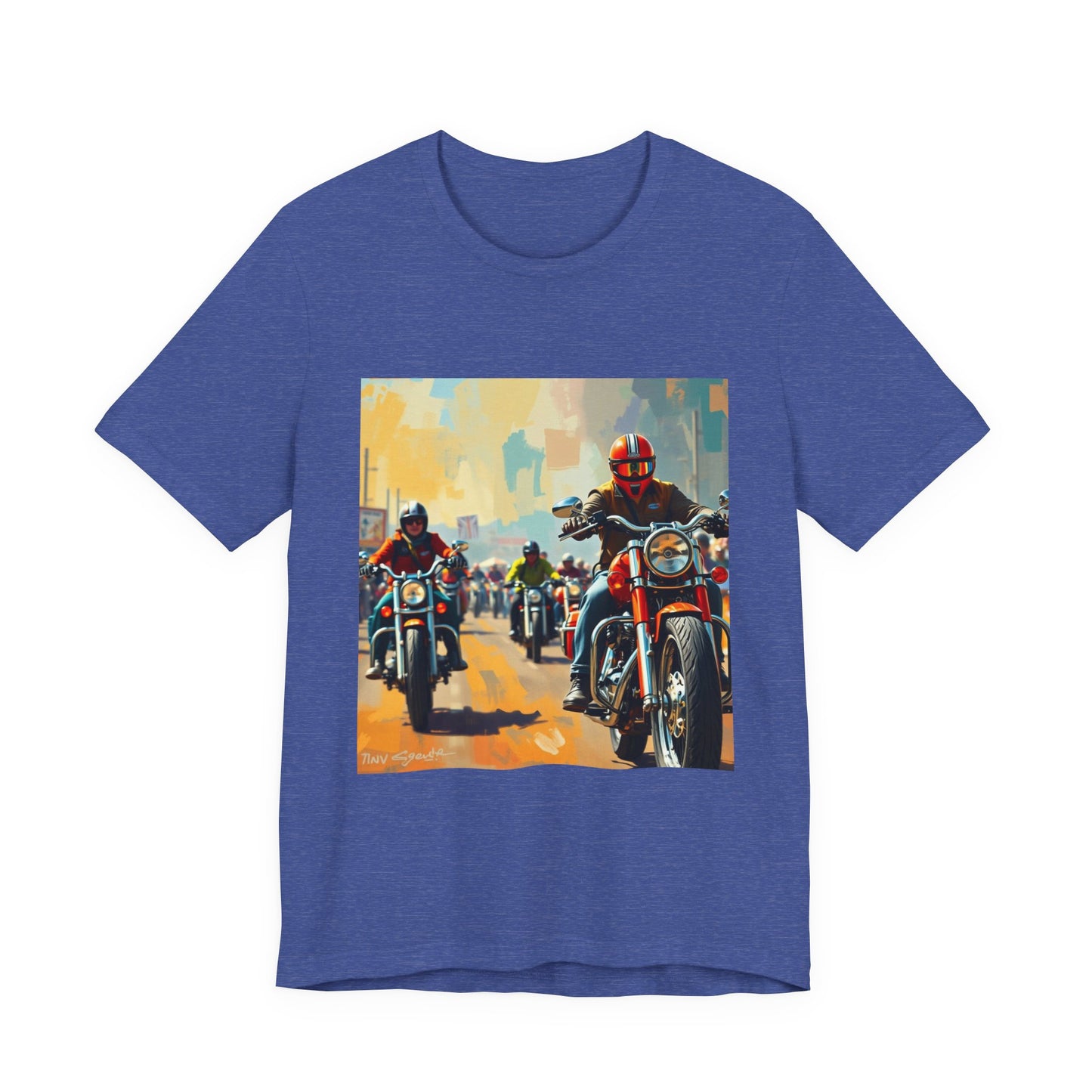 Black Hills Bikers in Sturgis Abstract Tee 1