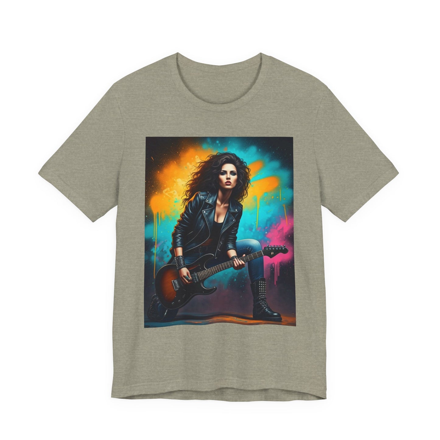 Woman Rock Star Abstract T-Shirt