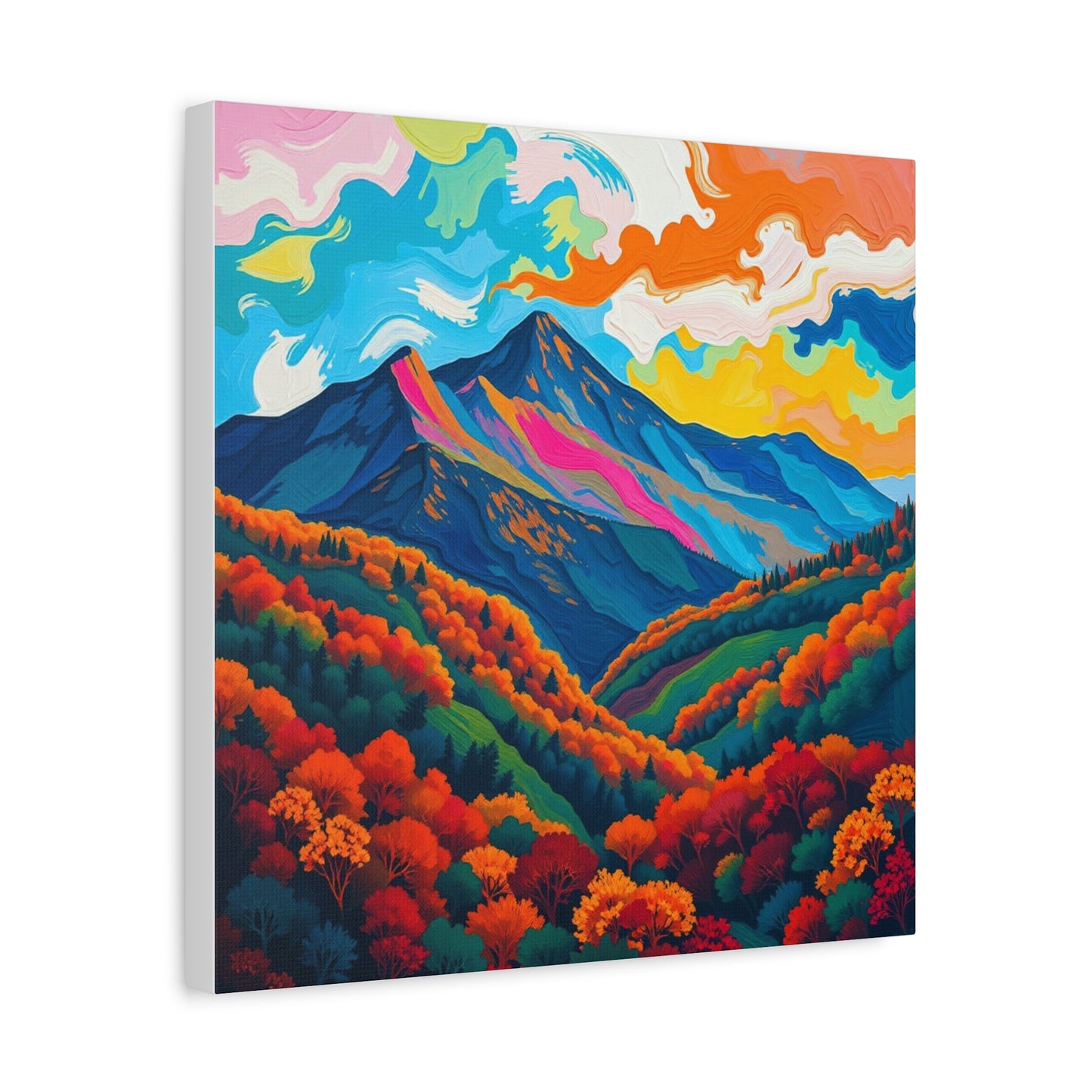 Canvas Wall Art - Abstract Black Hills Scenic