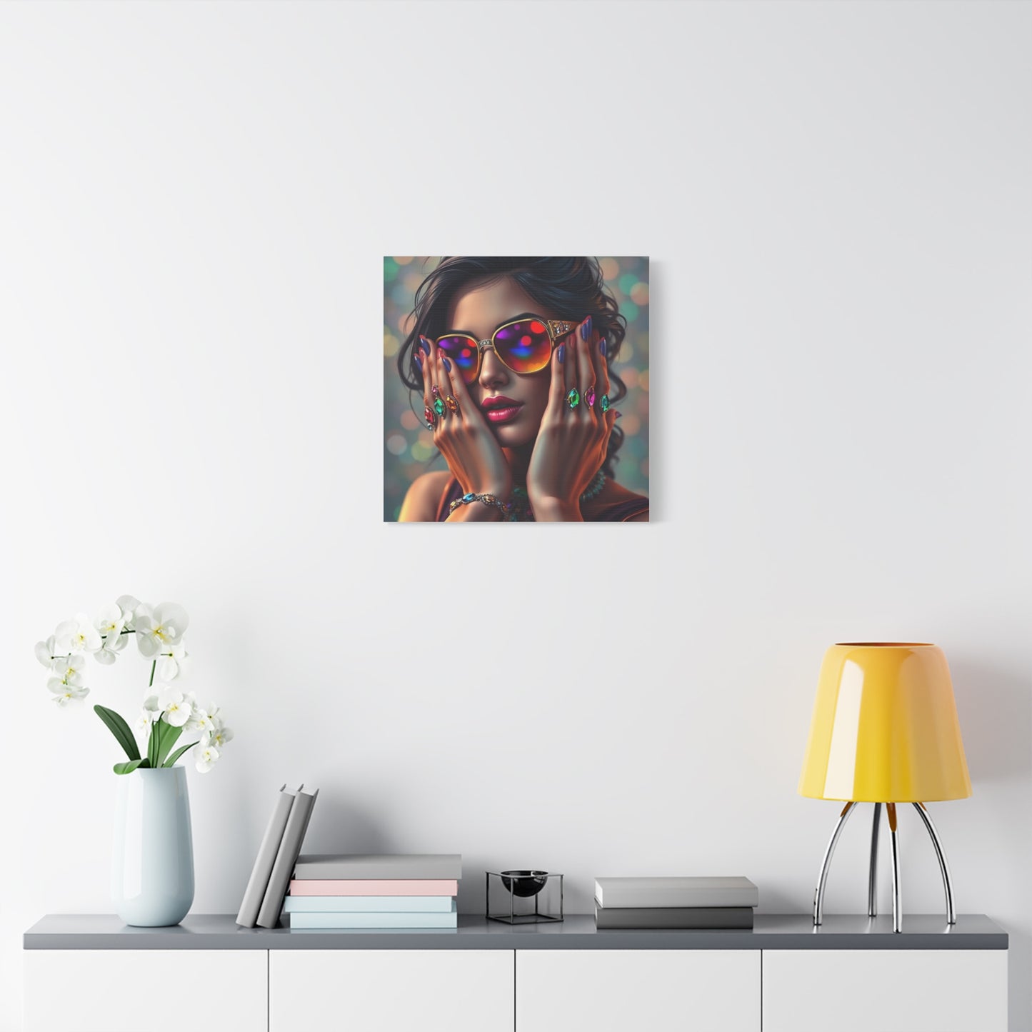 Lady in Jewels Abstract Art