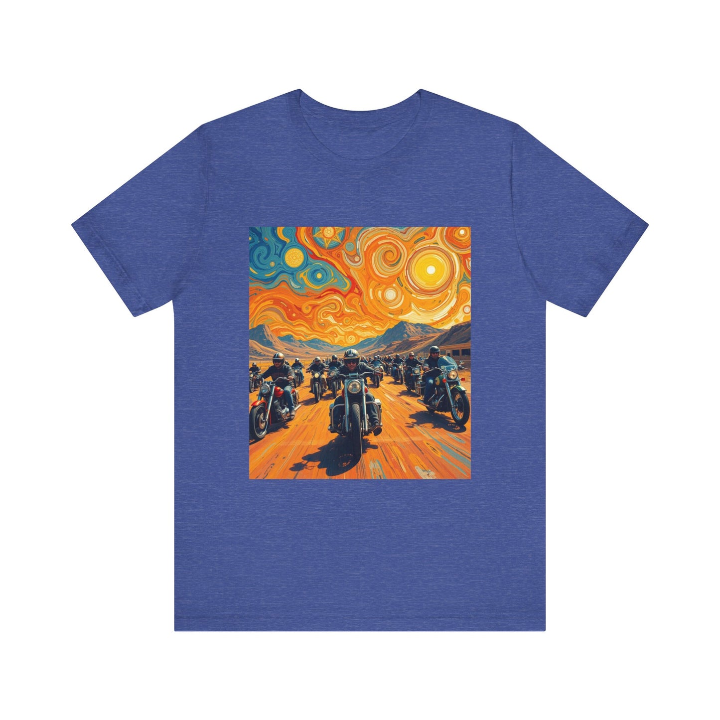 Black Hills Bikers in Sturgis Abstract Tee