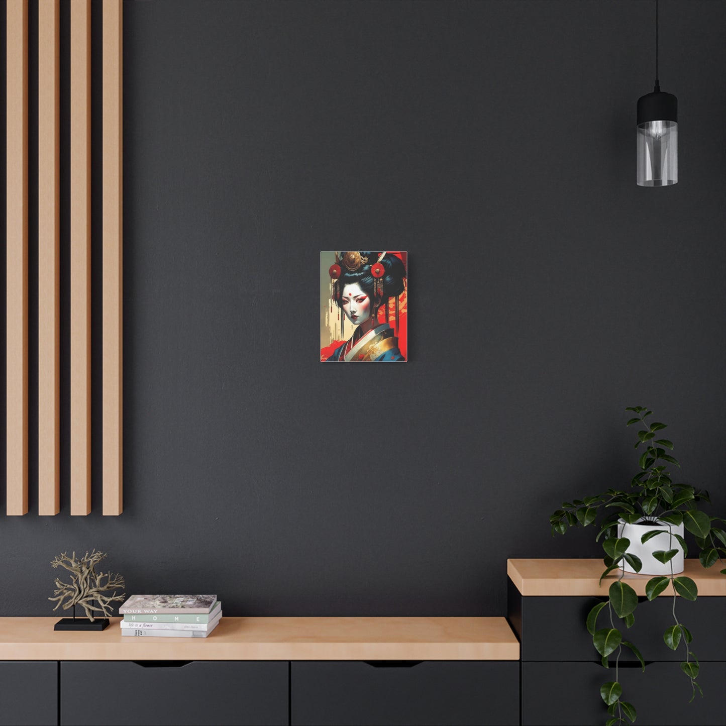 Geisha Asian Abstract Art