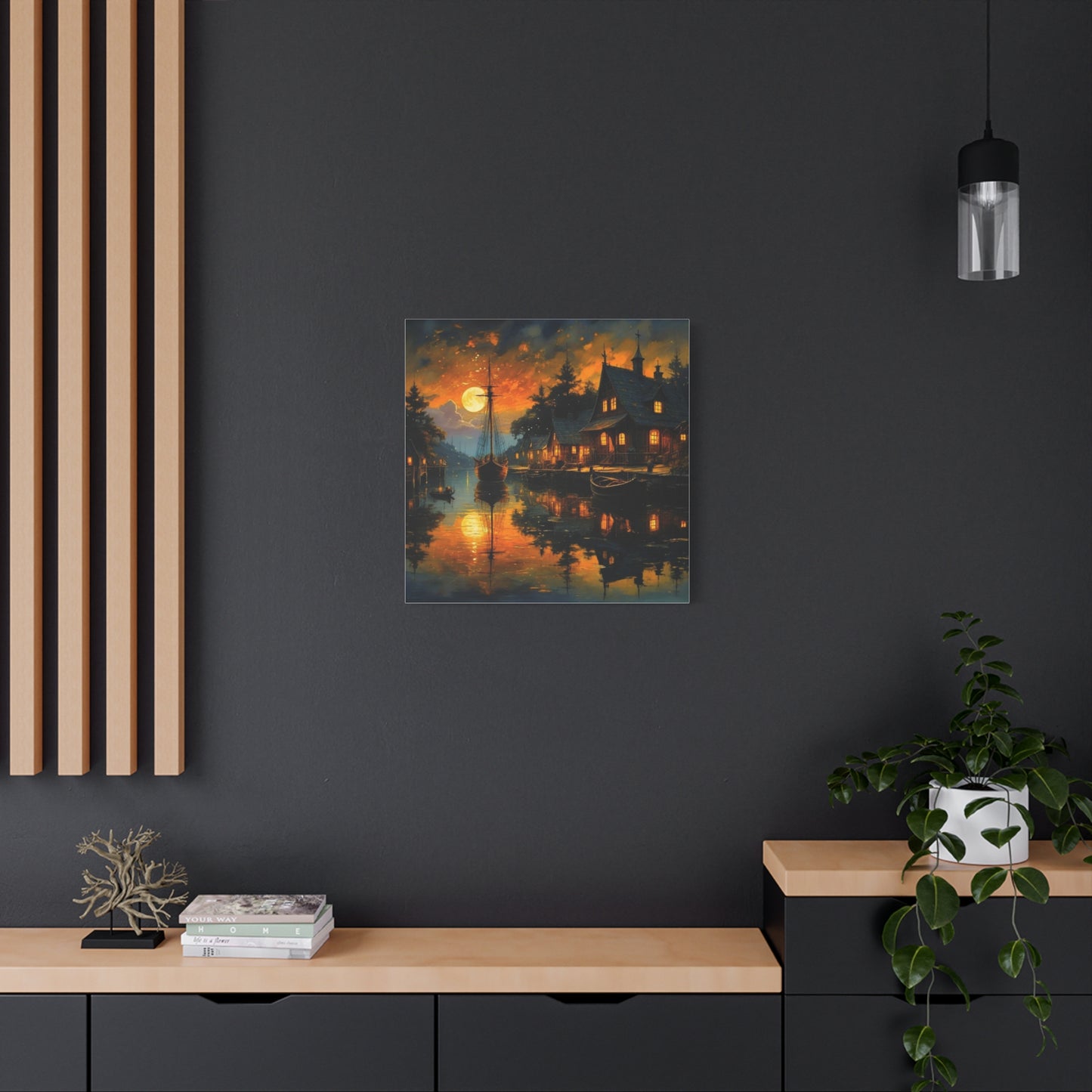 Wall Art - Harbor Glow Matte Canvas