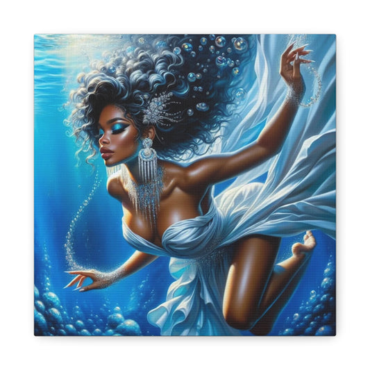 Beautiful Black Woman Canvas Art