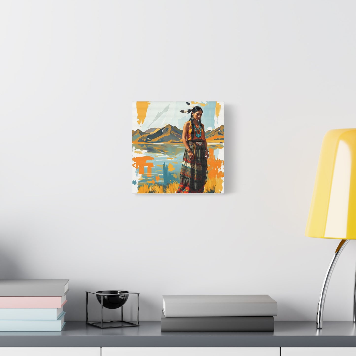 Canvas Print -Native American Woman Wall Art