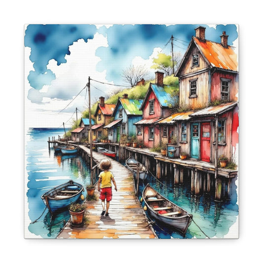 Child Going Home Abstract Art