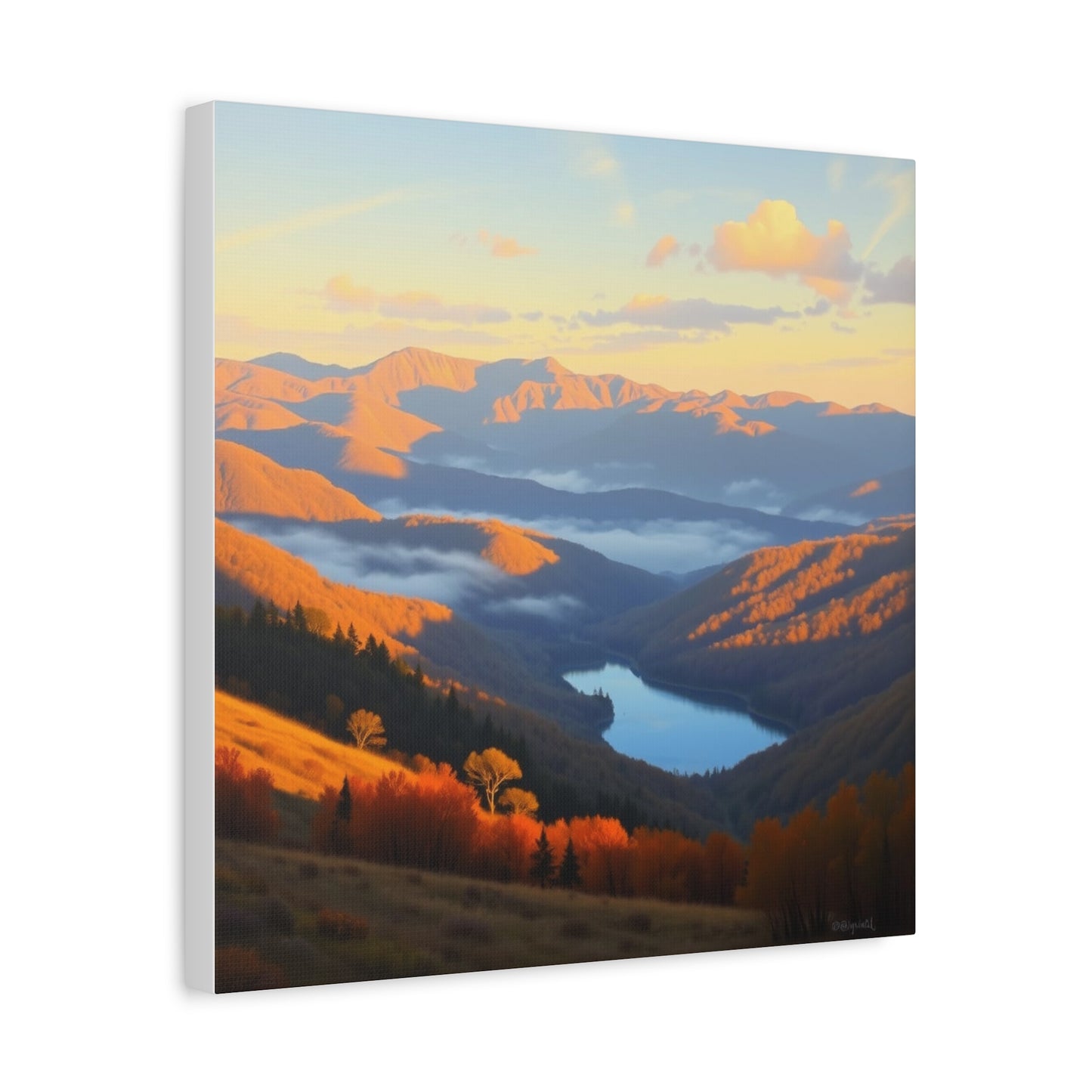 Canvas Print - The Ozark Mountain Lake Art