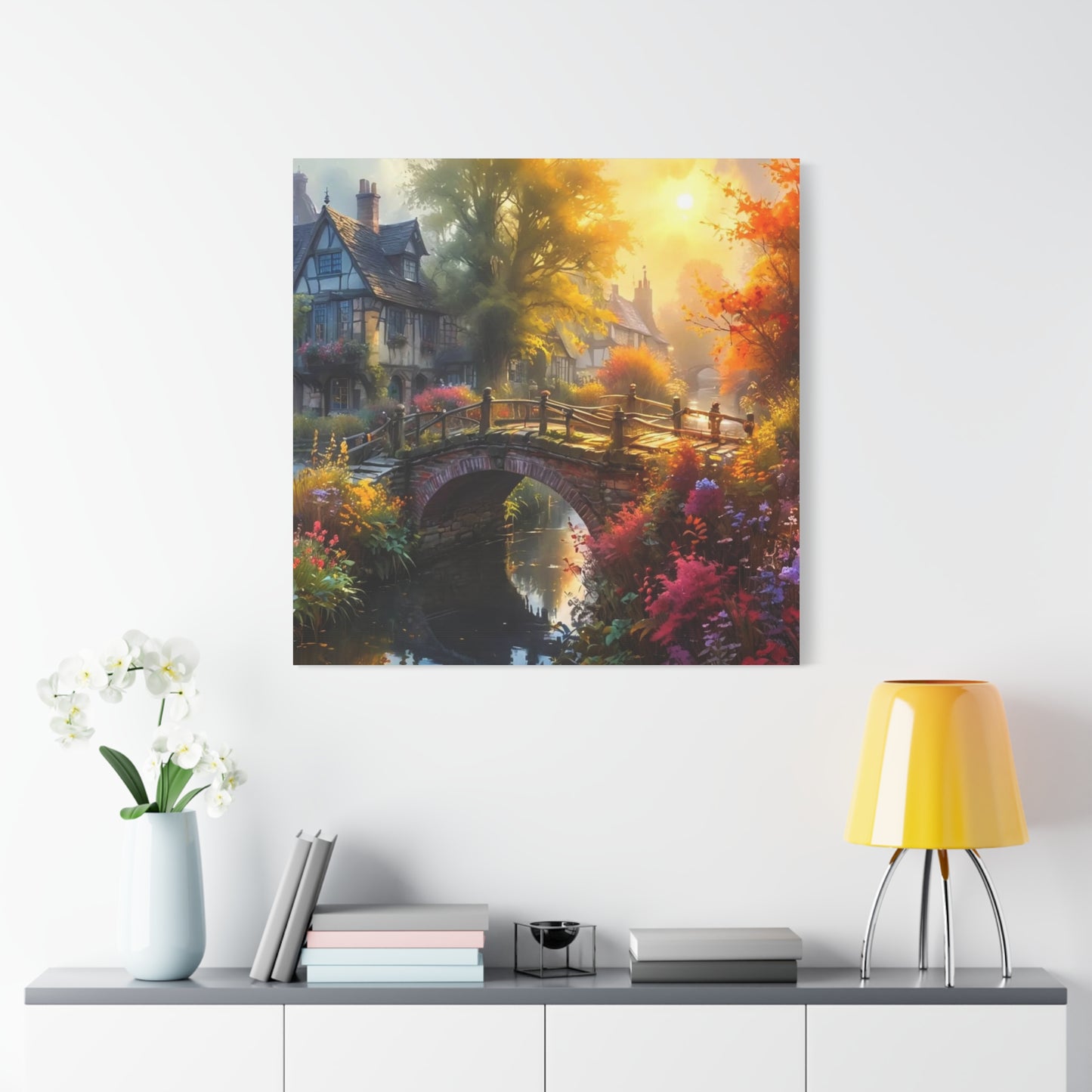 Canvas Print - The Bridge to Town Wall Art
