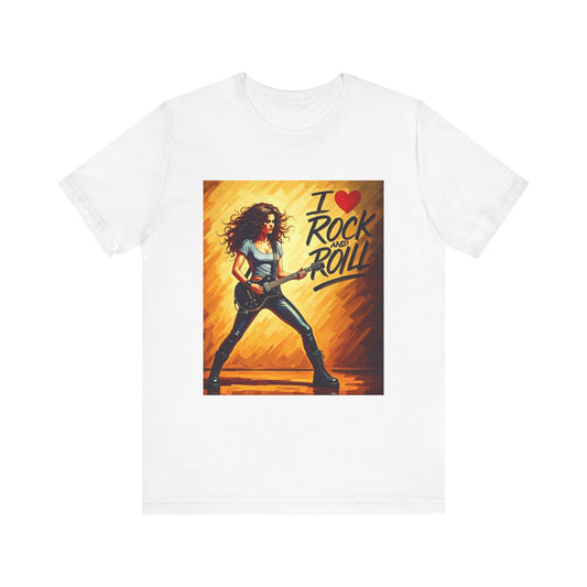 I Love Rock and Roll Abstract T-Shirt