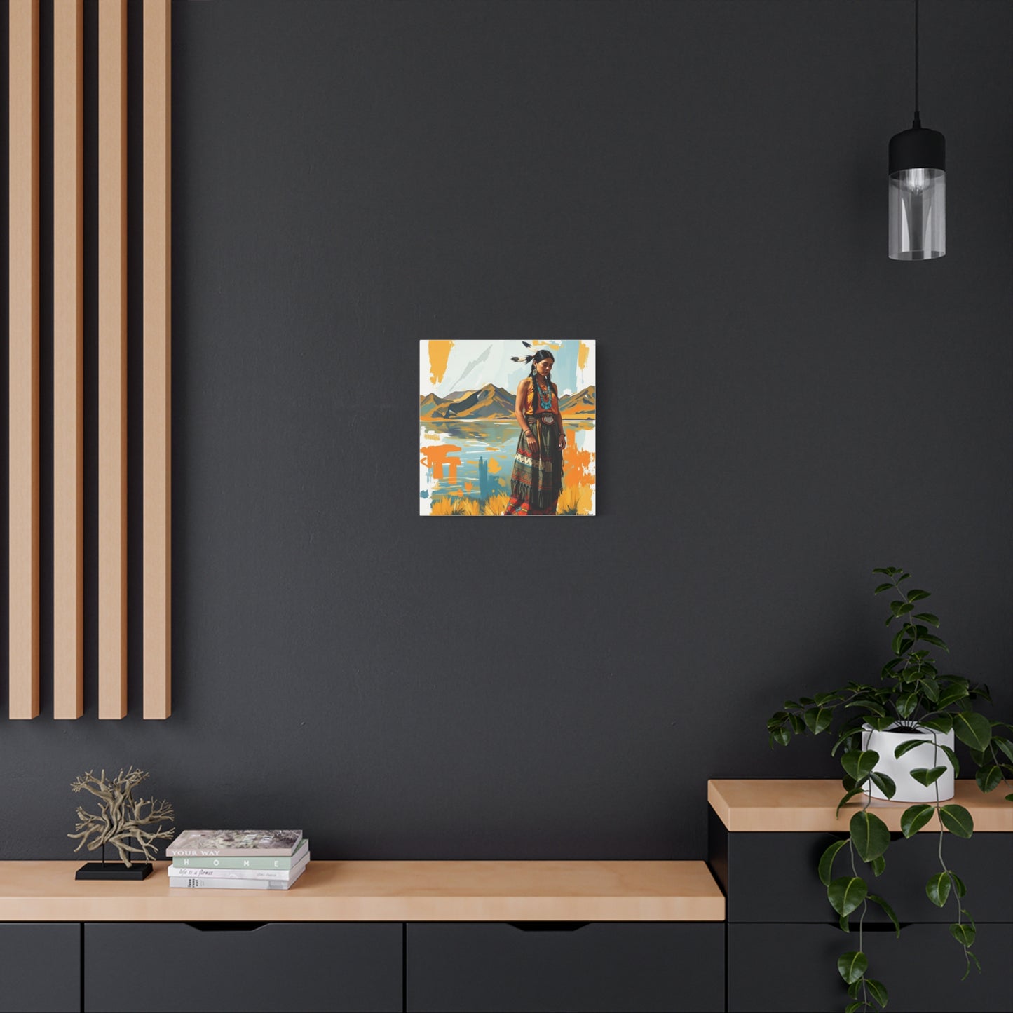 Canvas Print -Native American Woman Wall Art