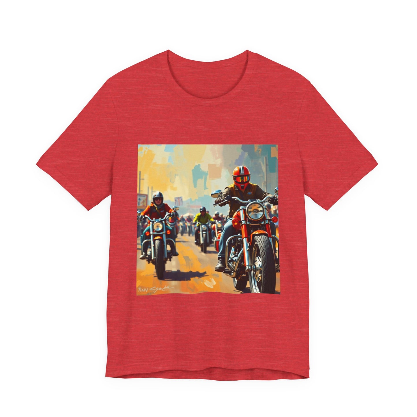 Black Hills Bikers in Sturgis Abstract Tee 1