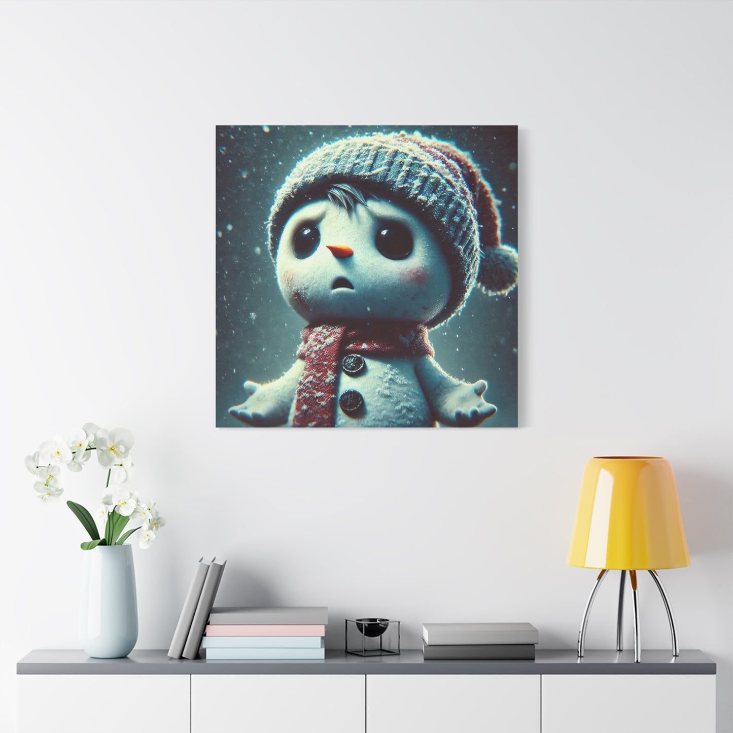 The Little Snowman Abstract Art